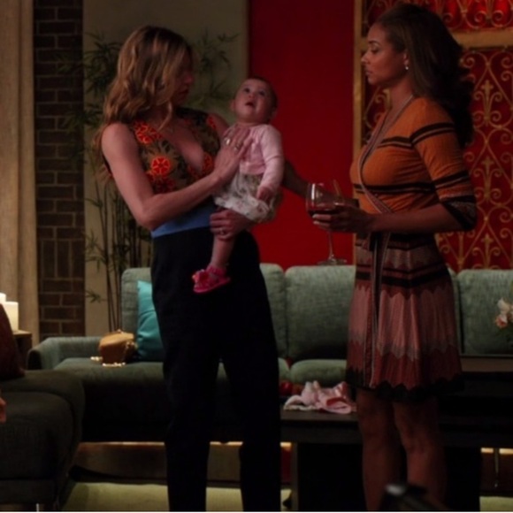 MSGM Milano Floral Colorblock Sleeveless Jumpsuit Navy High Waist Size 2 - Picture 6 of 11